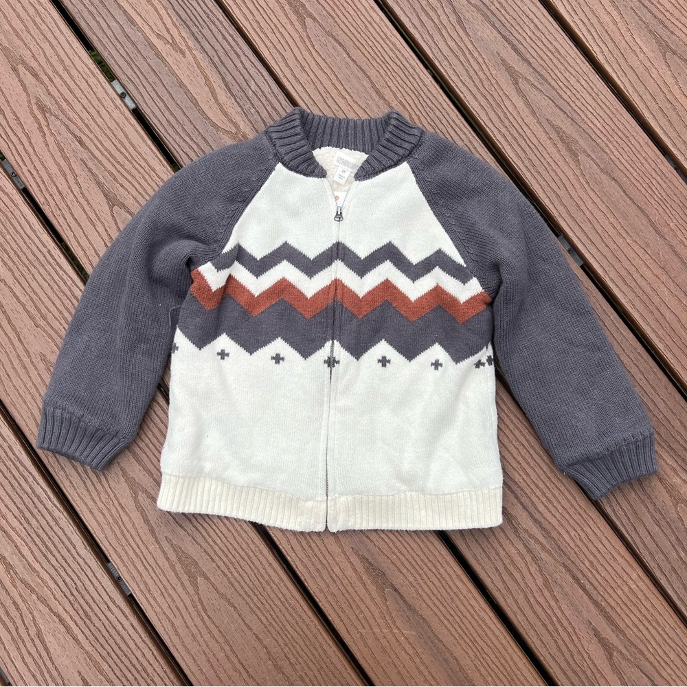Gymboree Sherpa lined sweater - 3T